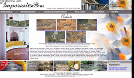 Custom design to emphasize the beautiful uses of stone veneer, Stone mason registration area, Online store in process, Logo design