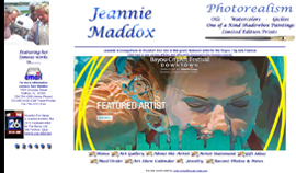 Custom design with photo galleries and special attention to the many media coverage on Jeannie Maddox